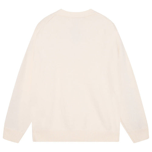 AMIRI Cotton V-Neck Bones Cardigan