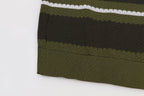AMIRI Striped Pointelle-Knit Polo Shirt