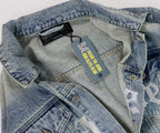 Godspeed Embroidered Letter Denim Jacket