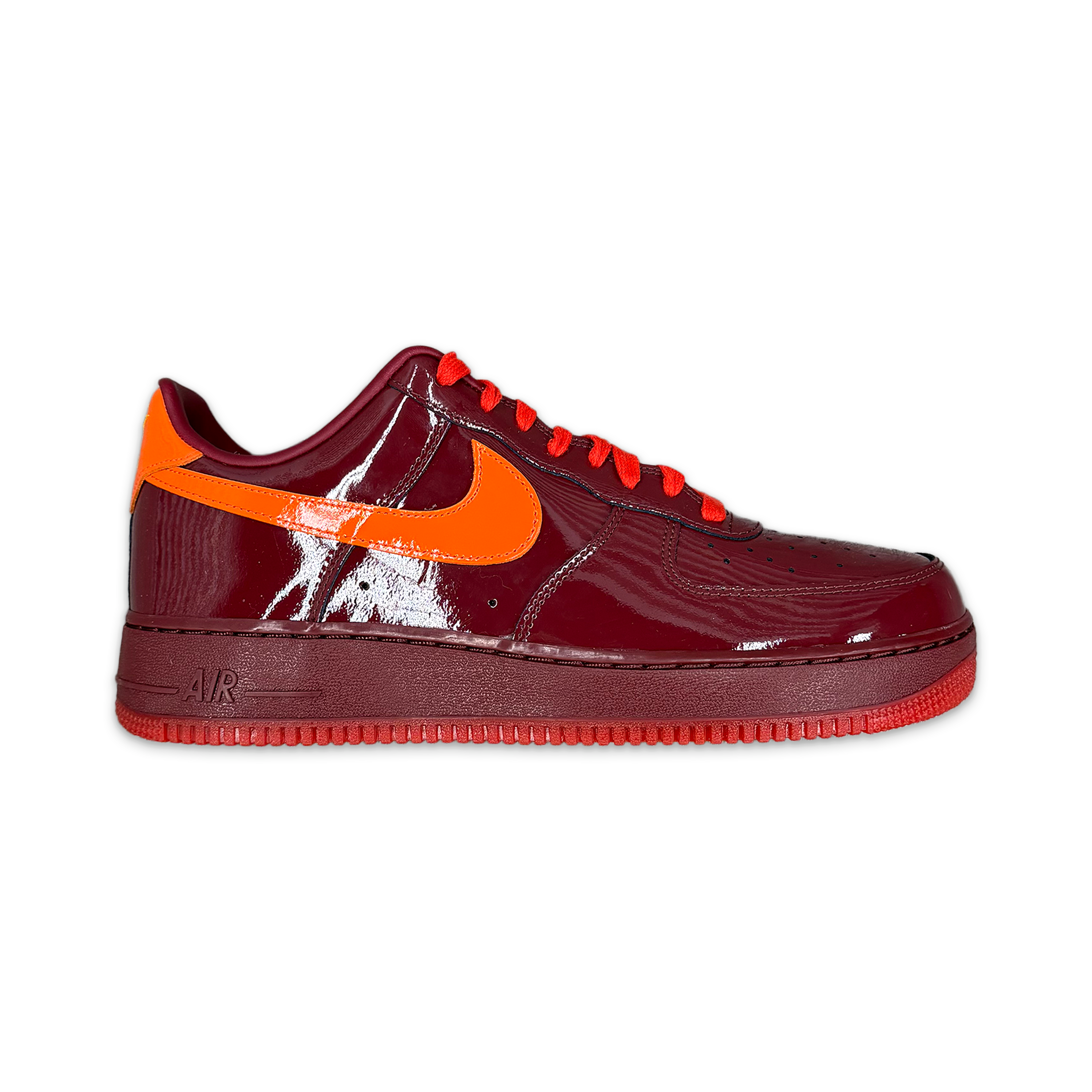 Air Force 1 Low “Patent Leather Dark Team Red Safety Orange"