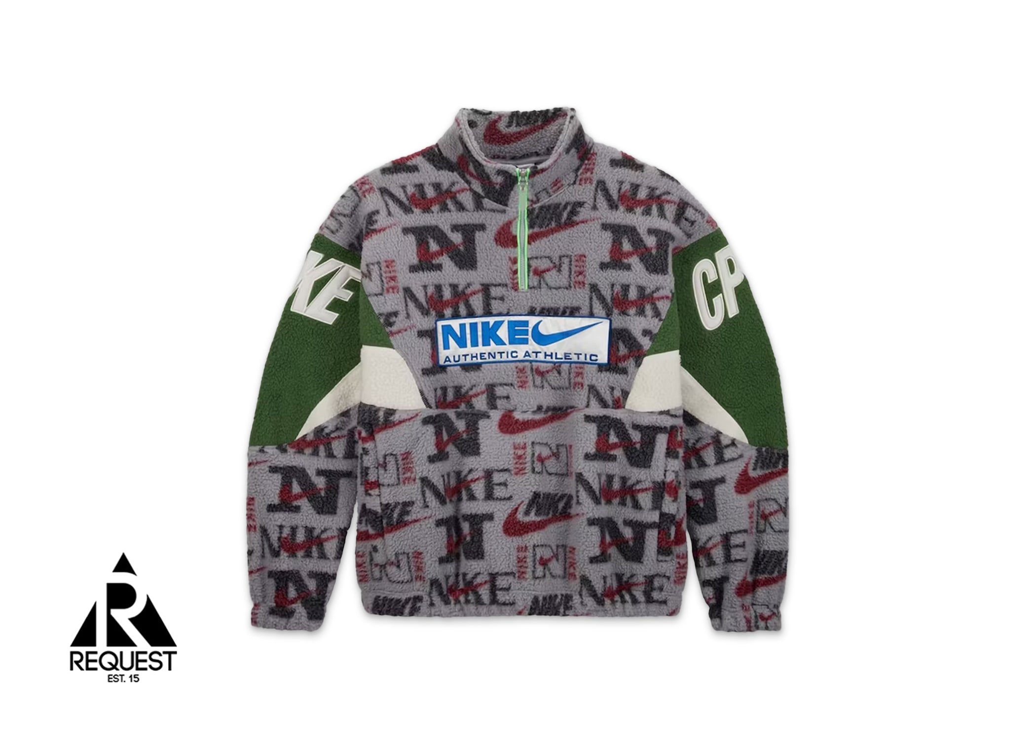x Cactus Plant Flea Market 1/4 Zip Top Jacket "Grey/Purple/Green"
