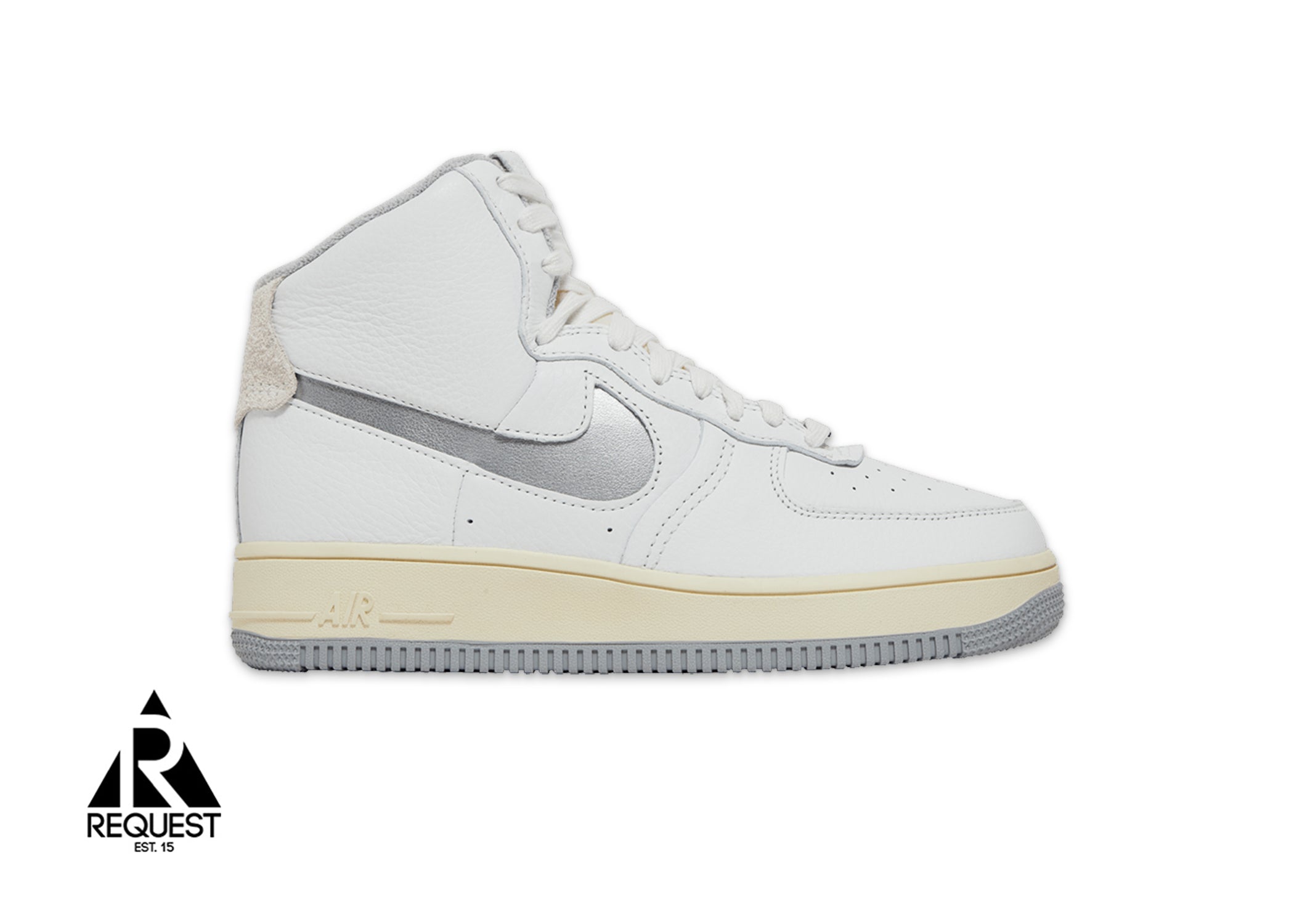 Air Force 1 High Sculpt "White Silver" (W)
