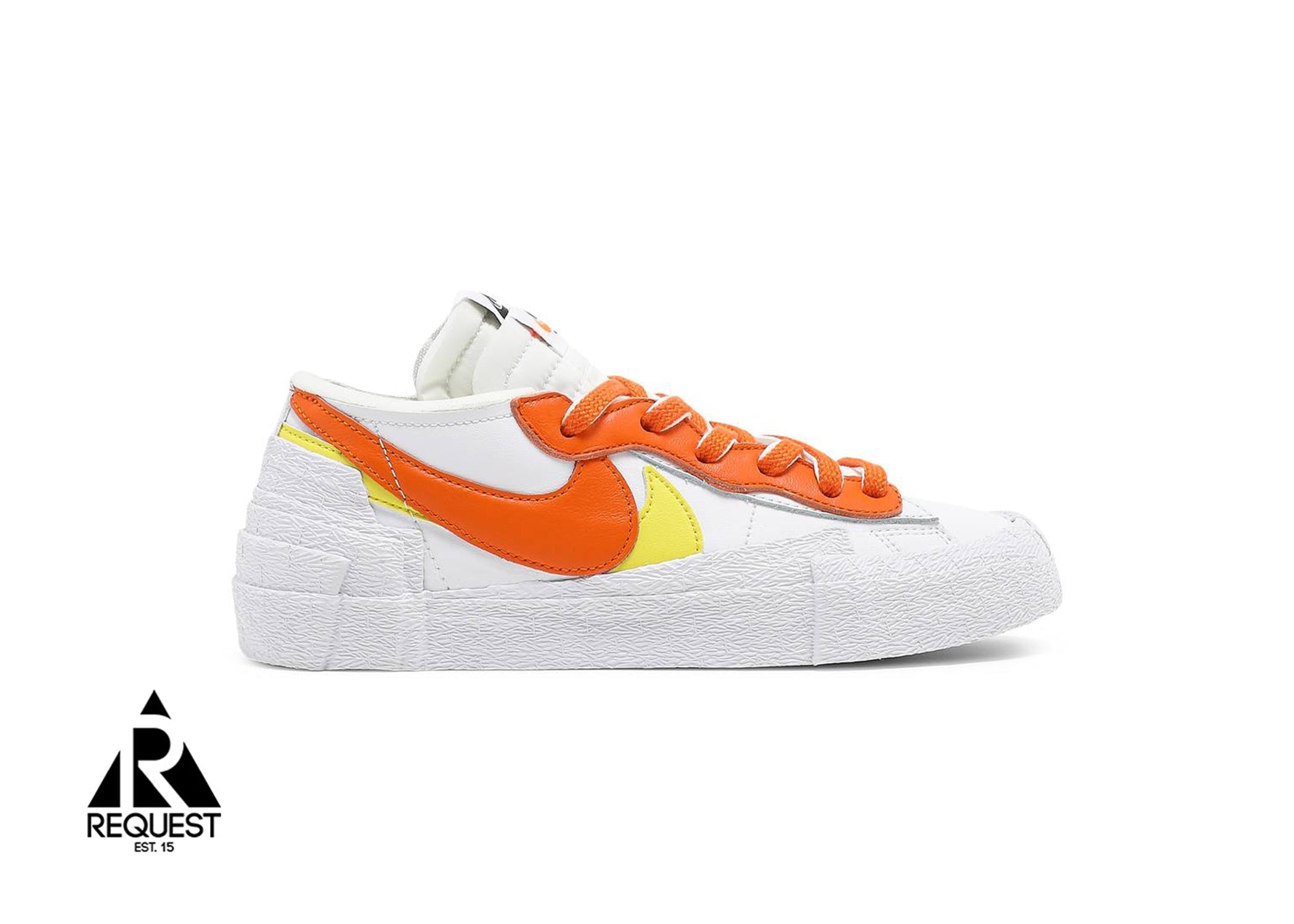 Blazer Low “Sacai White Magma Orange”