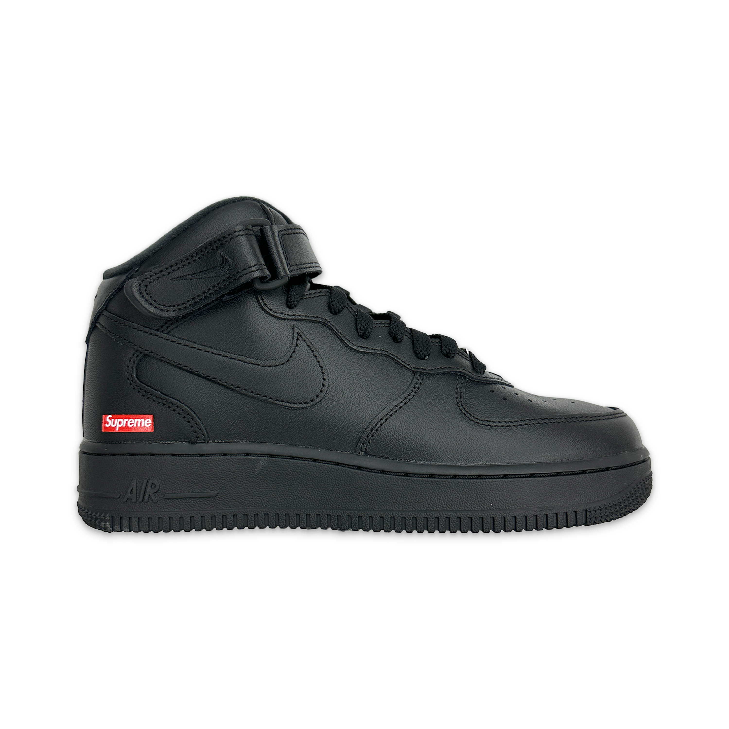 Supreme Air Force 1 Mid “Black"